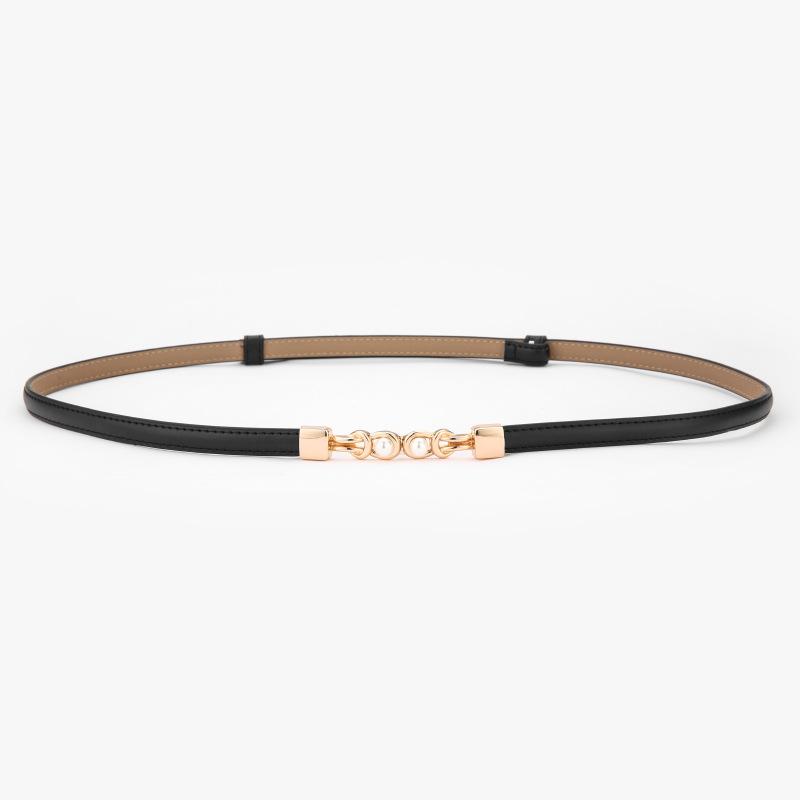 93cm Damen Dünner Ledergürtel Modisch und Vielseitig zu Kleid Einfacher Anzug Mantel Taillengürtel