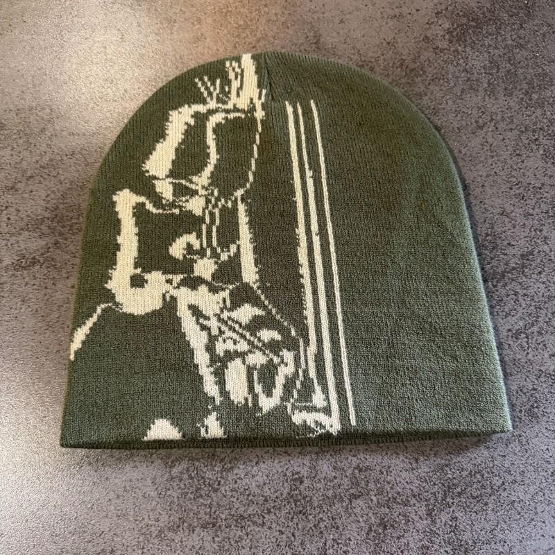 Jacquard Knit Beanie Streetwear Hip Hop Warm Unisex Winter Hat With Ear Protection