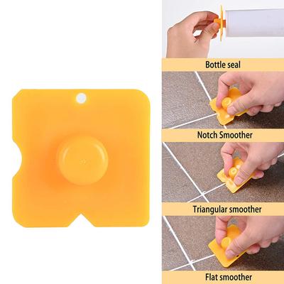 17 PCS Caulk Remover Tools 3 In 1 Metal Scraper with 6 Silicone Pads Grout Angle Scrapers Caulking