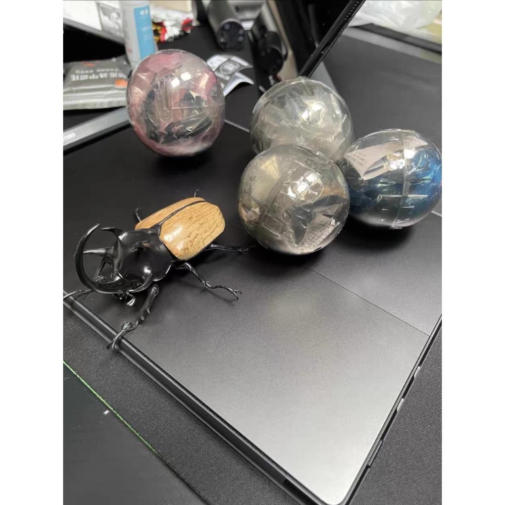 Original Capsule Toys Creature Encyclopedia: Beetles 10 Movable Joints Insects Miniature Model Assembly Collection Gacha Figures