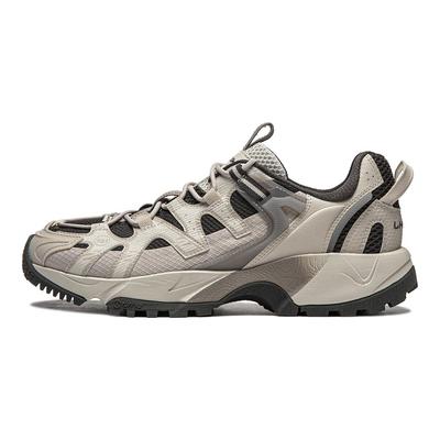 Li Ning CF Adventure Series Shock Absorbing Wear Resistant Low Top Casual Shoes Men Casual Shoes Gray AGLU073-2