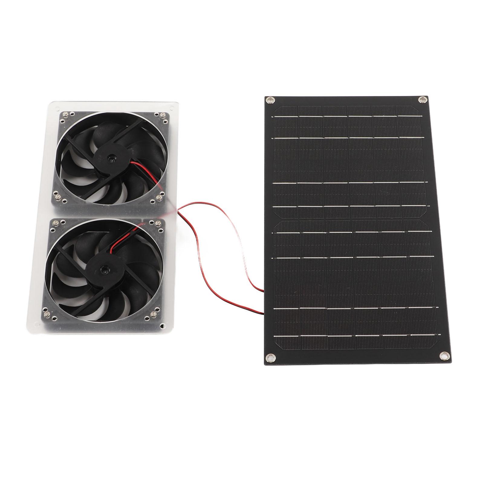 

Солнечный вытяжной вентилятор для вытяжки воздуха, водонепроницаемый, 100 Вт, солнечный генератор, двойной вытяжной вентилятор для яхты на колесах