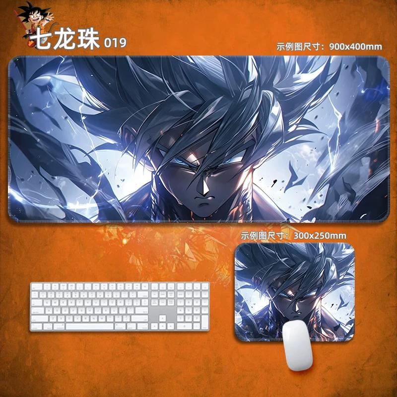 Anime Mauspads Drachenball Leder-Mauspad Nachhaltig Kleiner Junge Handgelenkstütze Tastaturunterlage Tischmatte Son Goku Animation Dekorative Tischdecke