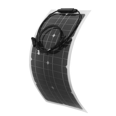 Painel Solar Portátil de 25W Flexível para Exterior RV Barco Fonte de Alimentação