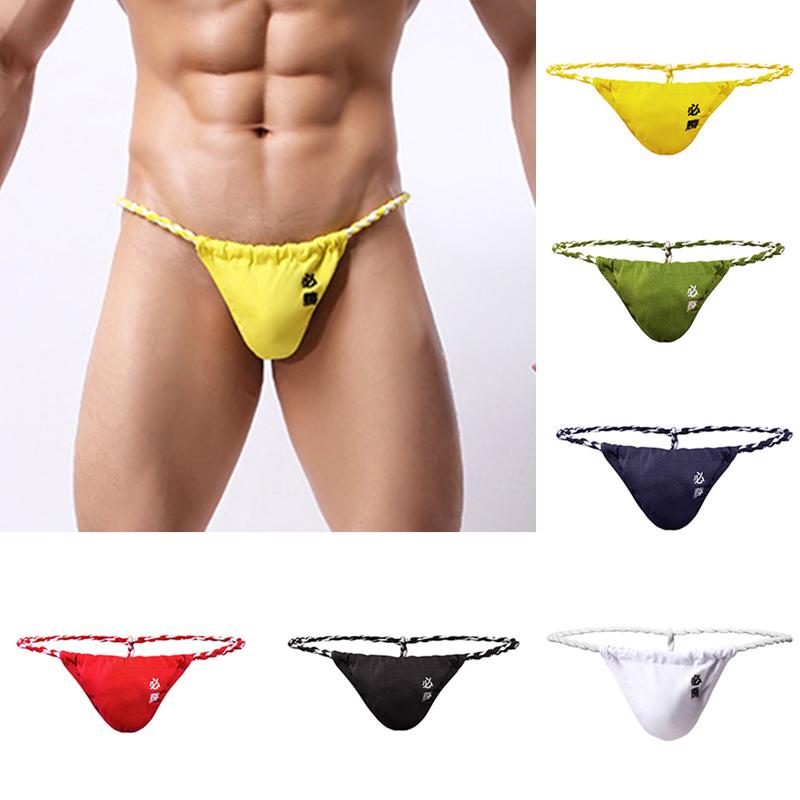 Herren Sexy G Strings Bulge Pouch Slips T Back Strings Slips