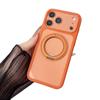 iPhone 17 Magnetic Transparent Case with Rotating Stand, 15 Colored Edges, and Drop-Proof Design for Apple 16 Pro Max.