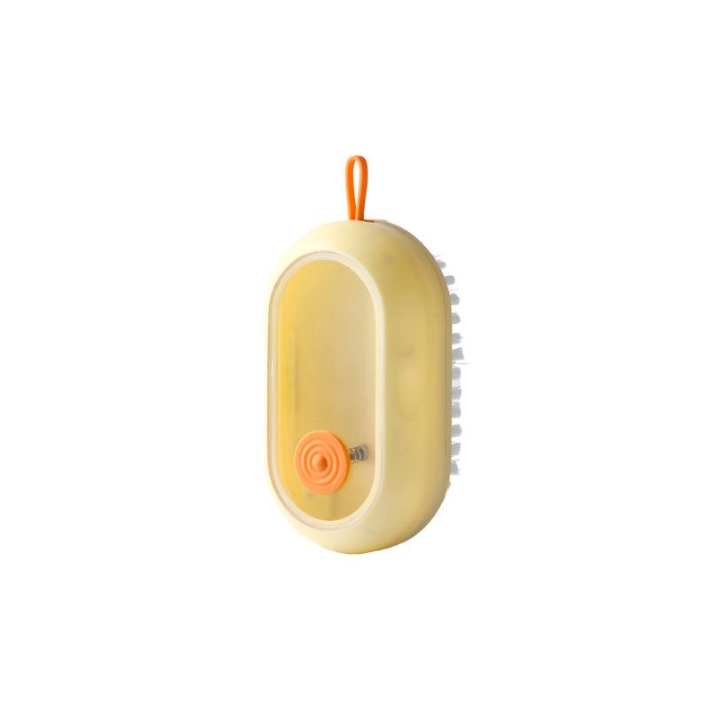 Automatic Liquid Dispensing Long-Handled Shoe Brush with Soft Bristles for Multi-Purpose Cleaning
