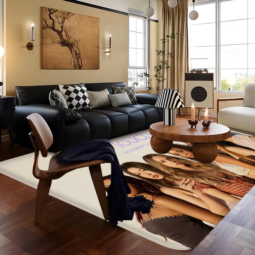 Kpop Band K-KatseyeS Room Mats Retro Multiple Choice Living Room Kitchen Rug Non-Slip Welcome Rug