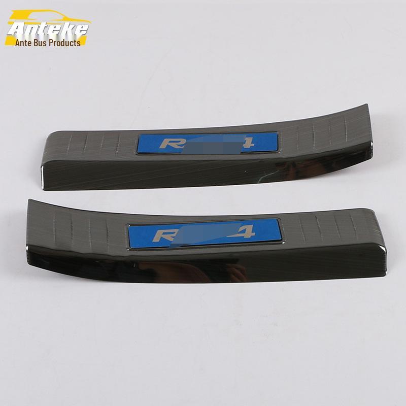 2020 RAV4 Rear Bumper Stainless Steel Protector and Decorative Tailgate Sticker