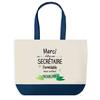 Shopping Bag Blue Bottom Thank You Unforgettable Secretary Woman Wife Valentine's Day Colleague Departure Gift | Large Shopping Bag Tote Bag