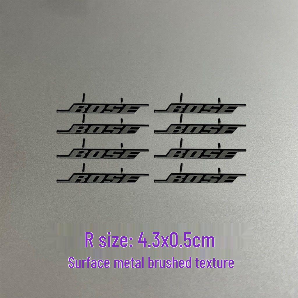 Dekorative Metallaufkleber für Auto-Audio-Lautsprecher von Bose, Harman Kardon, JBL.
