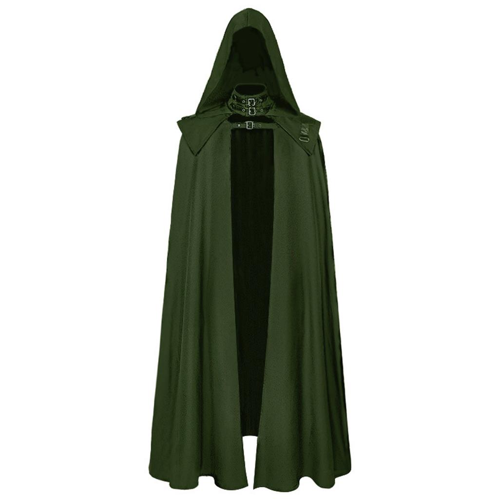 Halloween Hooded Capes for Adult Kid Long Cloaks Cosplay Costumes Witch Red Black Purple Green Grim Reaper Cape for Women Men