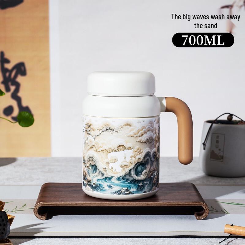 Shangqi 700ml Insulated Student Water Bottle with Straw