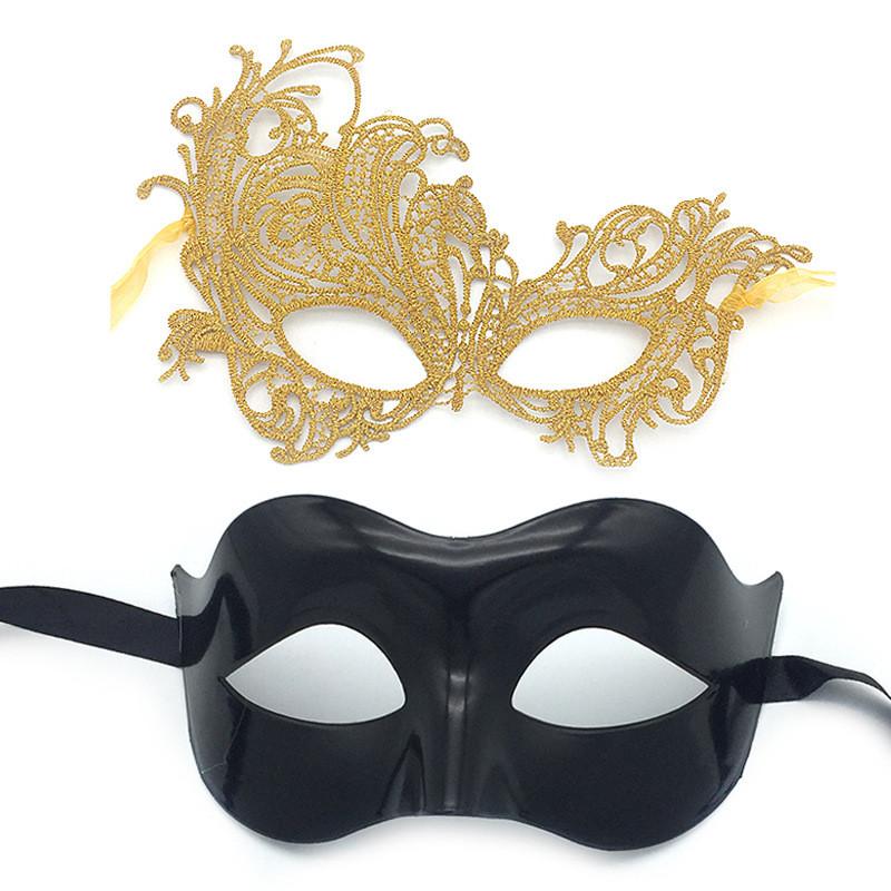 Silver Thread Half Face Mask With Eye Cover For Cosplay And Party Use