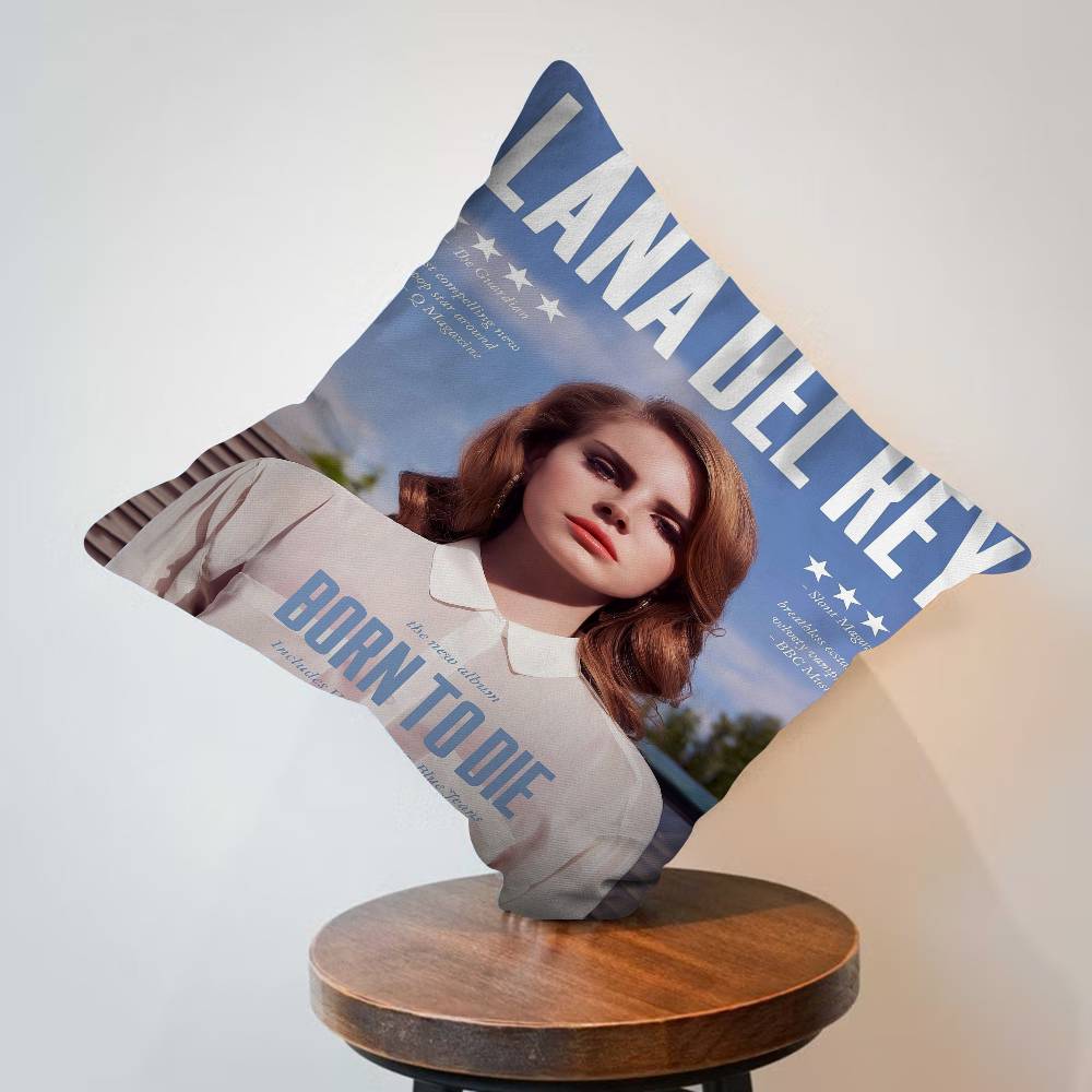 Black And Pink Lana Del Rey Personalized Pillow Cover Kids Bedroom Wild Party Decor Pillowcase Kid Birthday Shower Gift