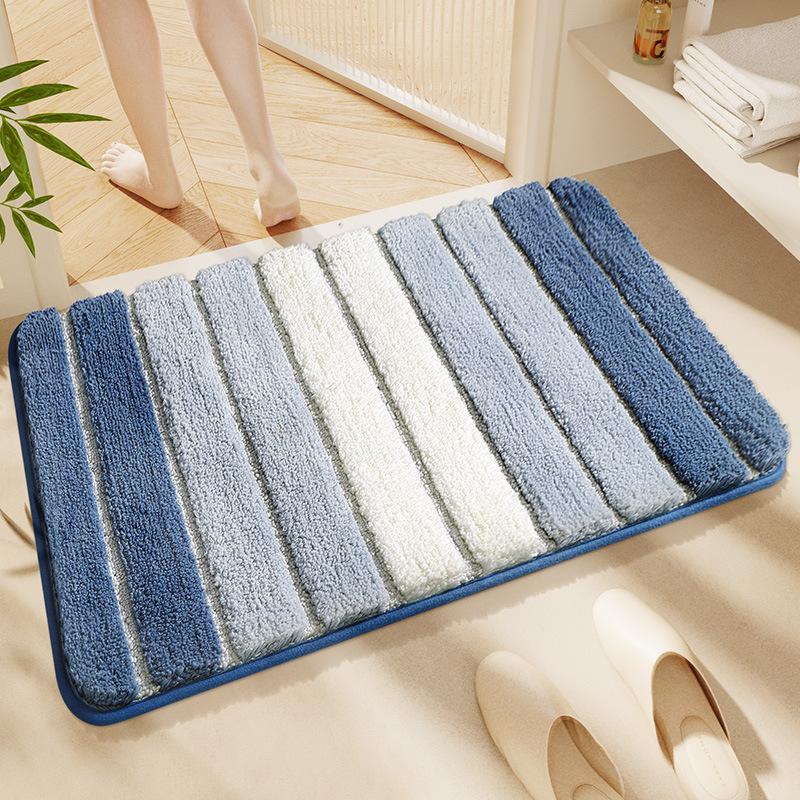 Rainbow Home Bathroom Mat, Super Absorbent, Non-Slip Quick-Dry Mat