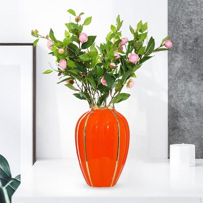 Keramik Blumenvase Dekorationen Schreibtisch Halter Anordnungen Glasur Dekoratives Aufbewahrungsglas für
