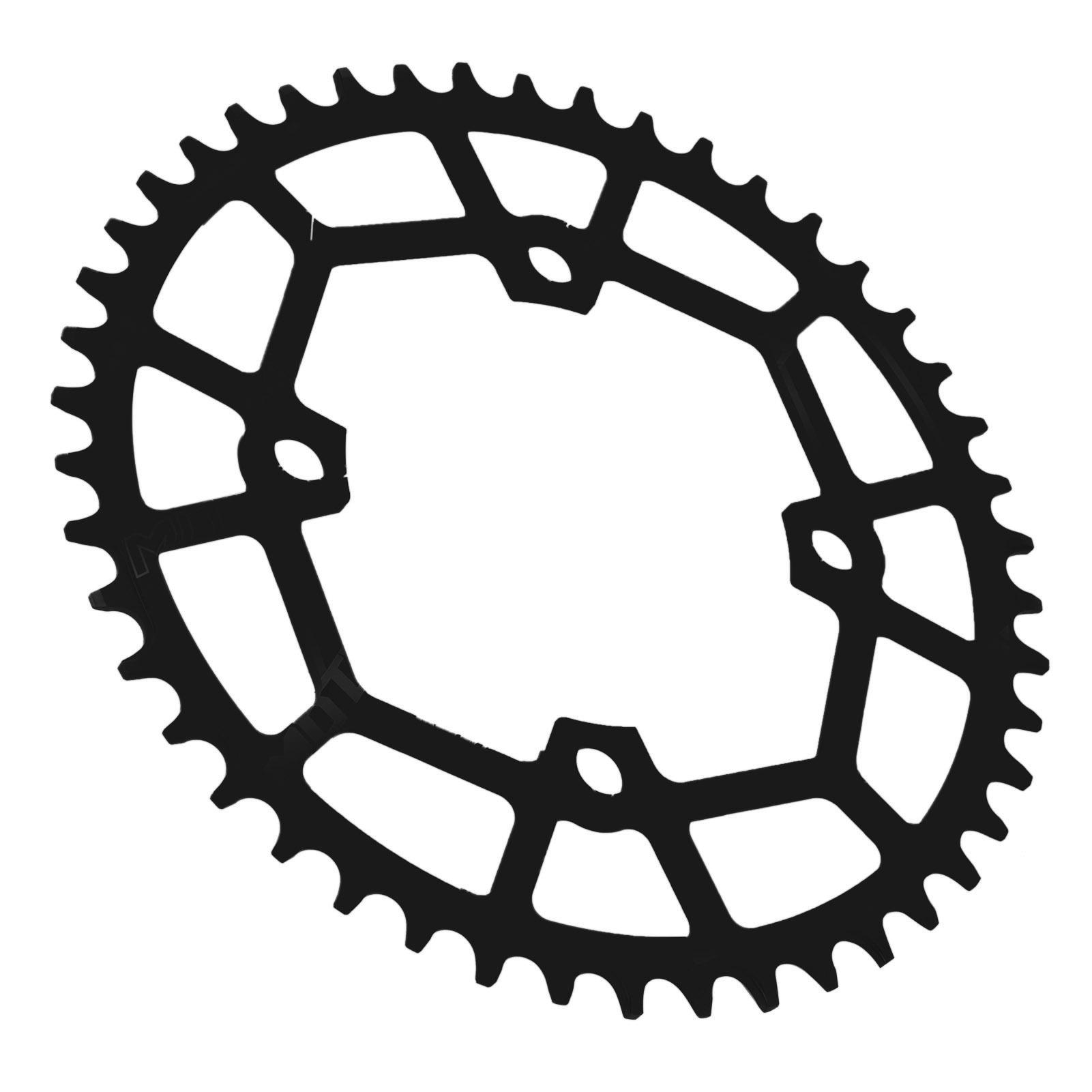 Mountain Bike 104BCD Gear Disc 46T Reduce Friction Noise Aluminum Alloy Bike Chainring for Mountain Bike Black