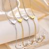 Heart Butterfly Pendant Necklace for Women, Stainless Steel Y Shape Necklace, High Polish Animal Gold Color Jewelry Gift