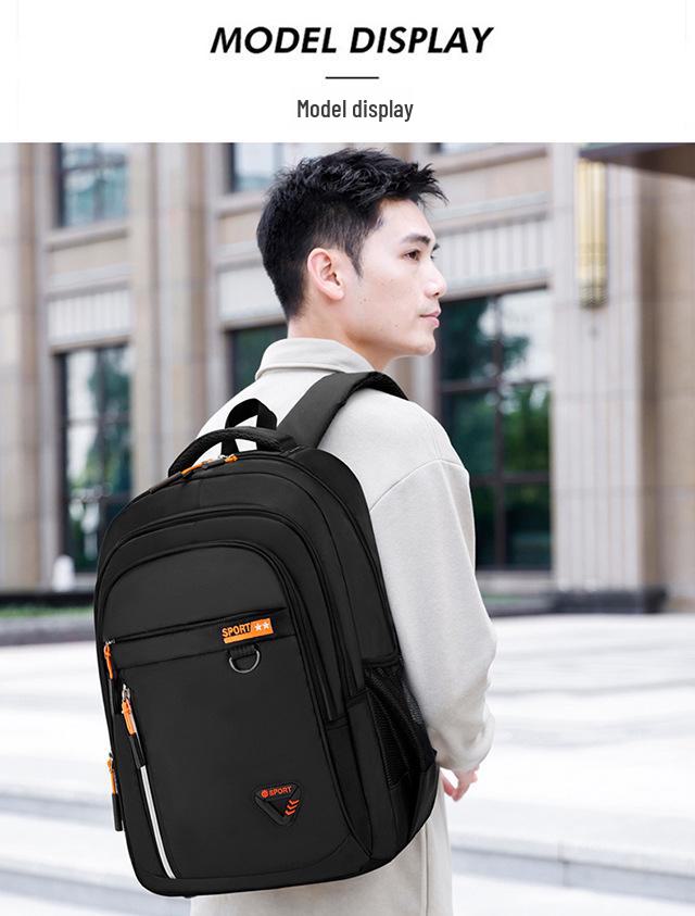 Sac à dos professionnel grande capacité pour ordinateur portable, idéal pour les voyages et l'école.