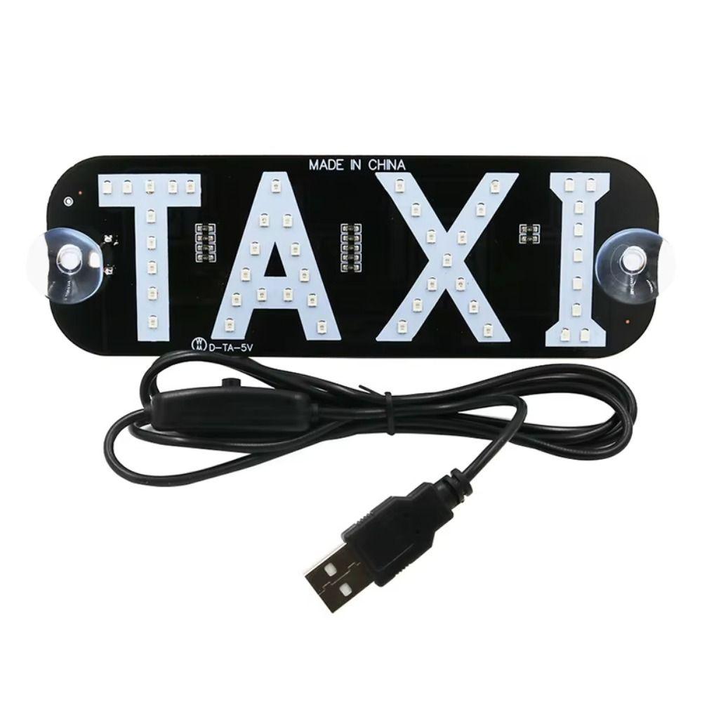 Multi-Color Taxi Led Indicator Light T-A-X-I Taxi Led Light Auto Indicator Lamp  Car Accessory