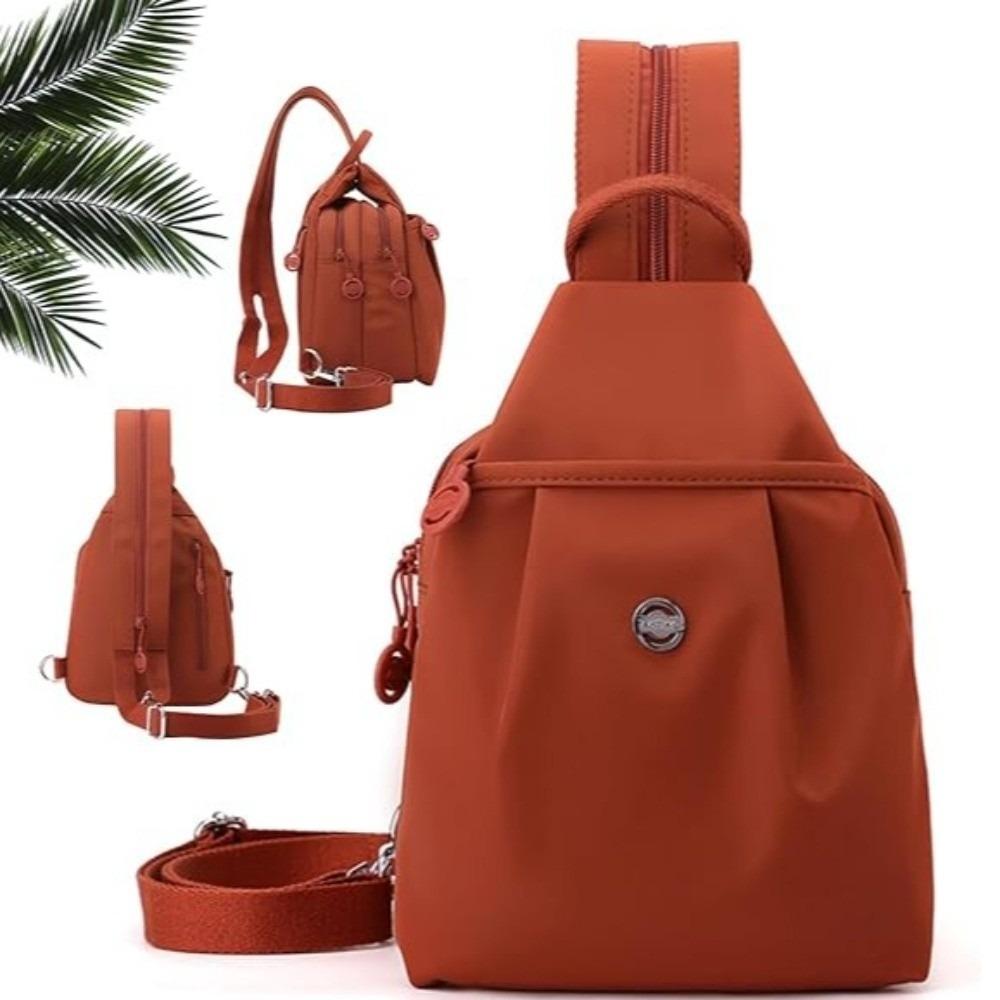 Fashi Oxford Fabric Backpack Multi Layer Large Capacity Chest Bags Multi-purpose Waterproof Crossbody Bag Outdoor Hiking