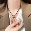 Starlight Tiger Eye Double Layer Necklace - Women's Niche Design Fashion Clavicle Chain 2025
