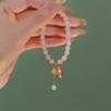 Lily of the valley in bloom Happy return Natural Hetian Jade Bracelet for Women, Niche Design Semi-Finished Product diy Wearable
