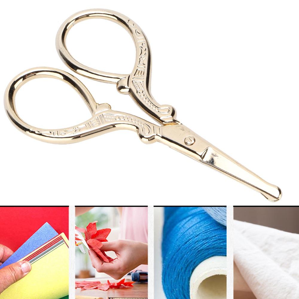 Small Size Embroidery Scissors Stainless Steel Cross Stitch Scissors  For Sewing Crafts