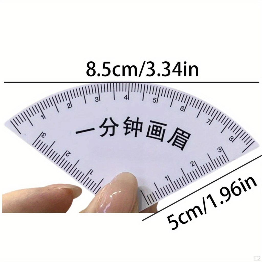 Eyebrow Stencil Ruler Template Versatile Lightweight Travel Size with Arch Guide Easy to Use