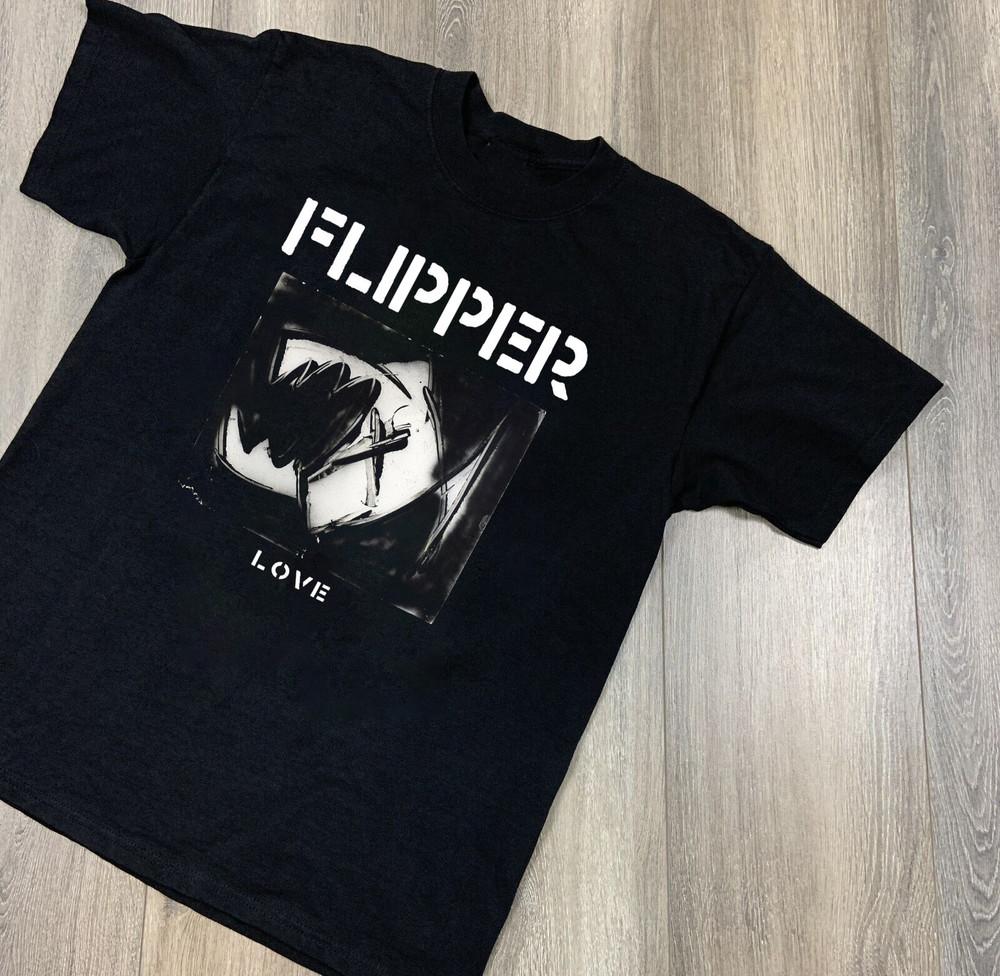 Flipper Band Love Album Music Black Unisex Adult T-Shirt S To 2XL Unisex T-Shirt L