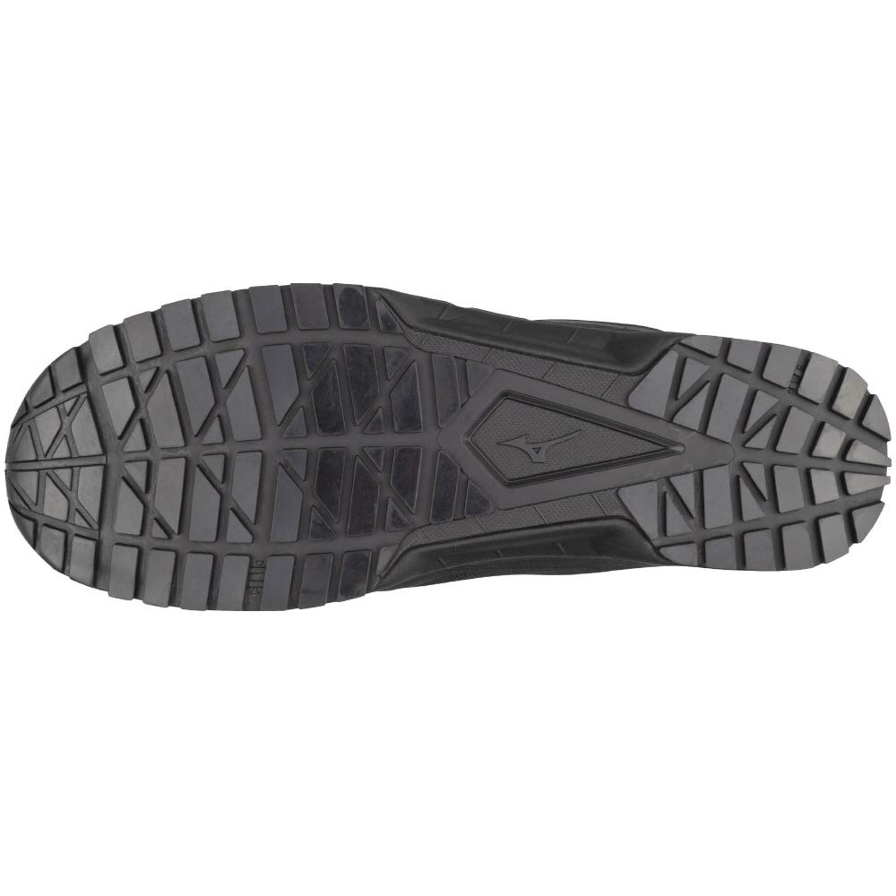 Mizuno VS Lightweight Safety Shoes with JSAA Standard Work Black X Size 27 3E All-Mighty Laces, Mesh, Standard, (Type A), Silver, Cm,