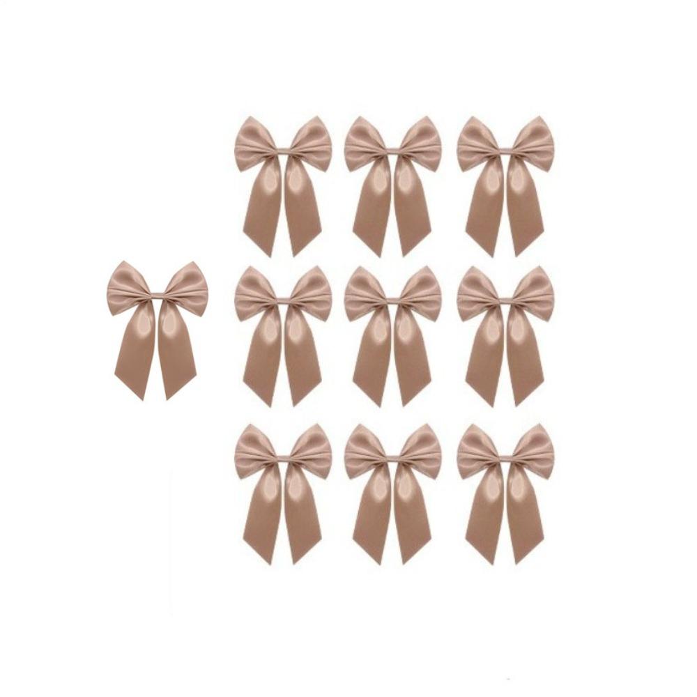 10Pcs Solid Color Christmas Bowknot DIY Christmas Decorative Bow Wedding Party