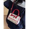 2025 new temperament handbag cute bow shoulder bag versatile casual pillow bag trendy fashion messenger bag