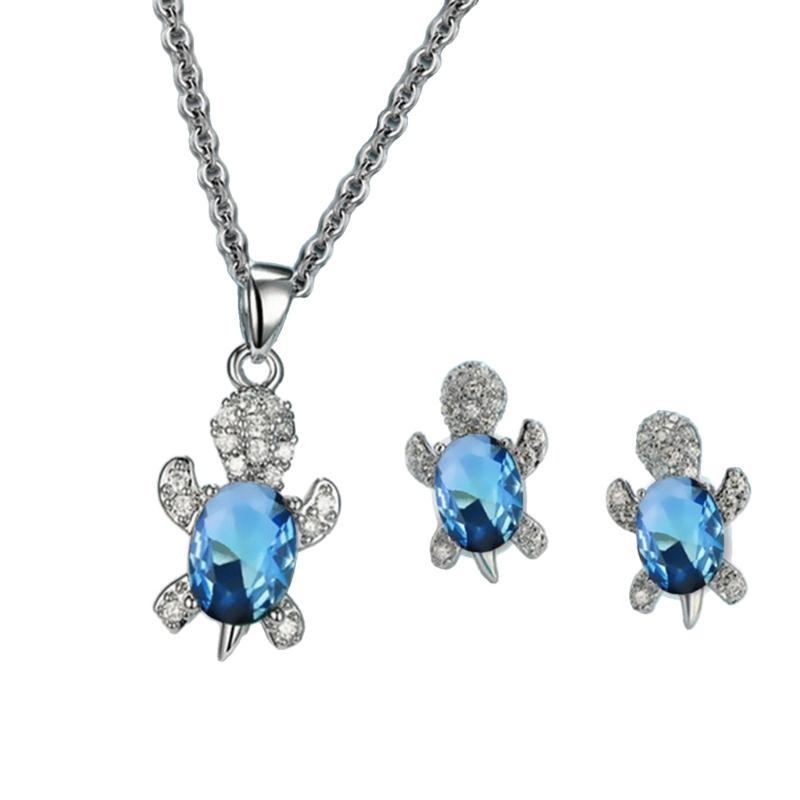 Pack of 2 Elegant chelonian Jewelry Sets for Women and Girls Alloy Craftsmanship Jewelry Collection
