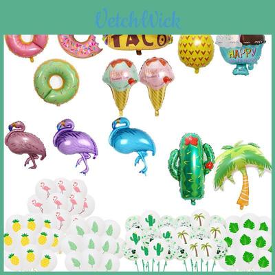Hawaiian Pineapple Flamingo Aluminum Foil Balloon For Wedding Party Decorations