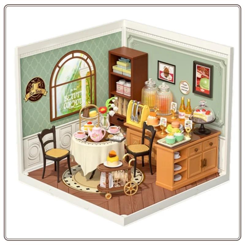 Rolife Super World Cake Shop DIY Houses Building Blocks Assembling Toy Models DIY House Decorations Christmas Birthday Gifts