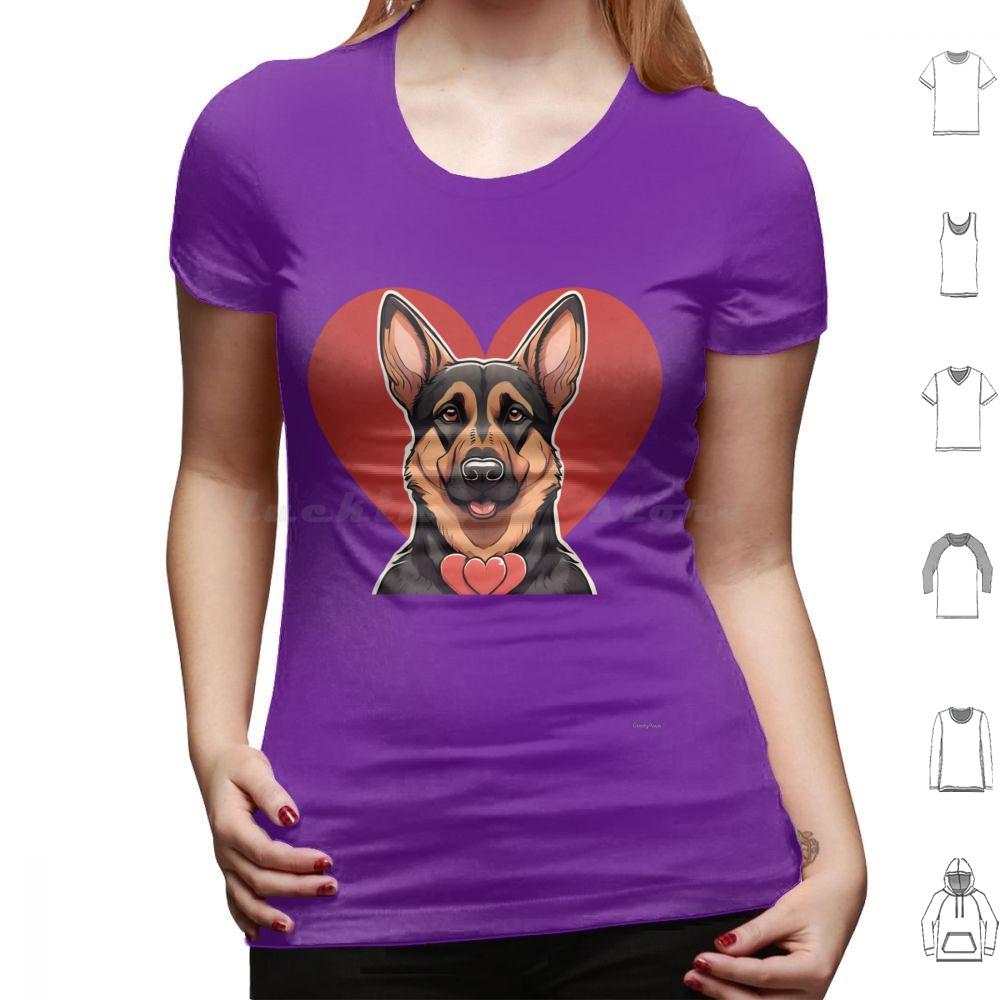 Cute Valentine German Shepherd Dog T Shirt Men Women Kids   Valentine Valentine Dog German Shepherd Cute Dog Dog In Heart