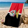 Ben Football Crest Printed Microfiber Beach Towel, Soft And Absorbent, Quick-Dry, Ideal for Summer Travel, Beach Essential, Swimming Pool