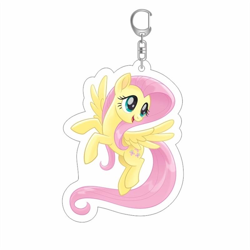 Pony Little My Pinkie Pie Pendants Keychain Rarity Decor Cartoon Cute Gifts Doll