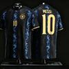 2026 Nuova Maglia da Calcio Argentina Messi da Uomo Casual Traspirante ad Asciugatura Rapida Manica Corta Estate Top