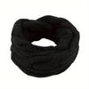 Herbst und Winter Verdickung Einfarbige Plüsch Strickwaren Krapfen Schal Outdoor Wärme Kabelloser Ring Schal