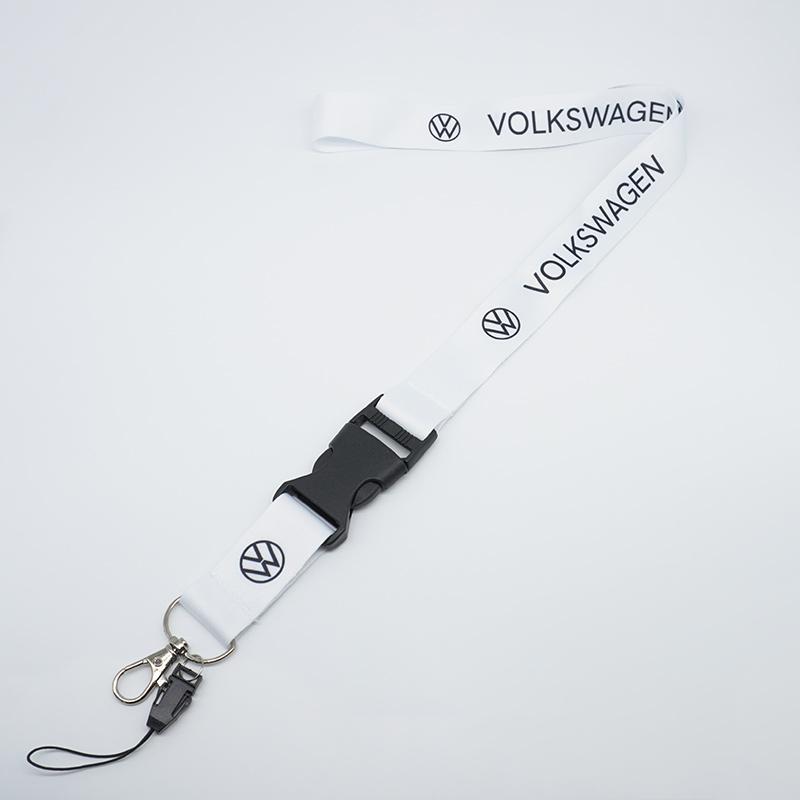 efg1 Car Sticker Lanyard Nylon Printing Emblem Style Keychain Motorcycle For VW Volkswagen Golf 6 7 Polo Passat Jetta YSGS