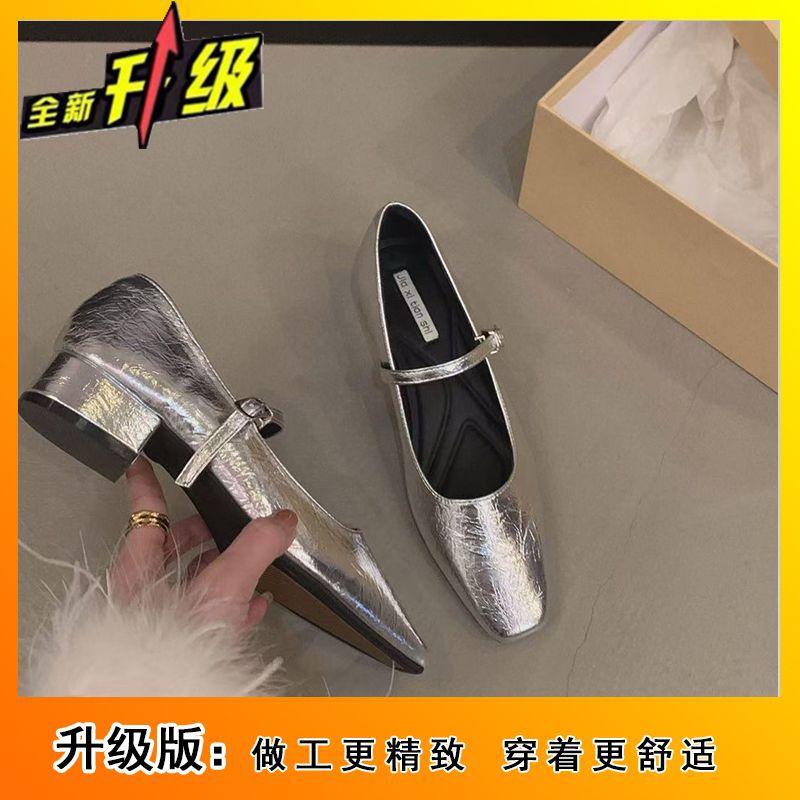 Fashion temperament with skirt single shoes women's shoes 2025 new spring and autumn heightened thick heel Mary Jane shoes small leather shoes