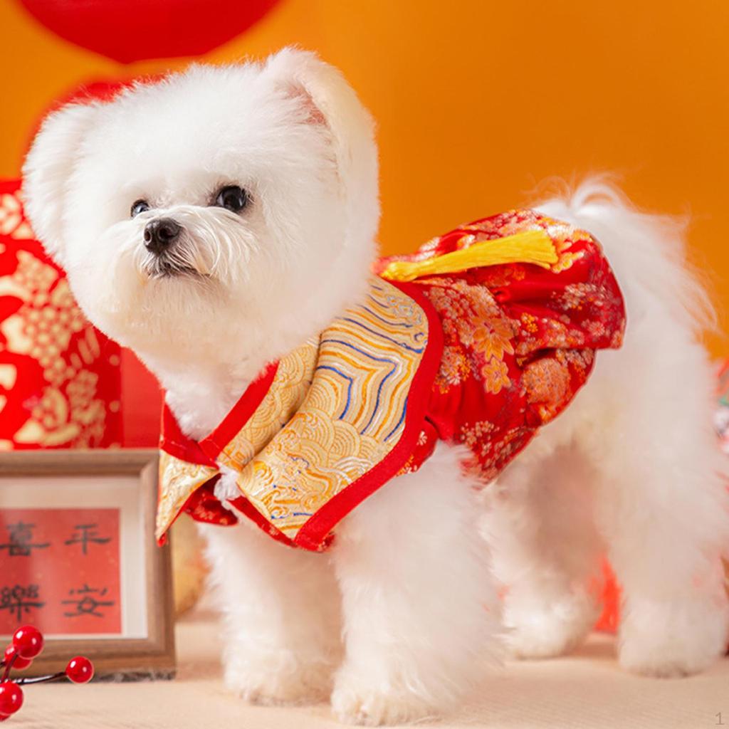 Pet Supplies Chinese New Year Dog Clothes Dog Chinese Year Costume