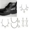 Stylish Shoe Chain Unique Hollow Star Pendant Martins Boots Chains Canvas Shoes Buckles for Casual and Formal Occasions