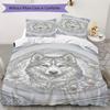 Set Copripiumino con Fantasia di Cani Husky Copripiumino Federa Decorazione per la Casa Regalo di Compleanno (1 * copripiumino + 2 * federe senza imbottitura)65