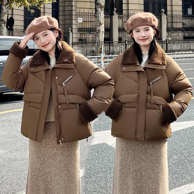 Cotton Jacket Women's Short New Padded Jacket Thickened Down Cotton Jacket Women's Loose Bread Jacket Padded Jacket Women's Jacket