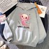 (Unisex hoodie)Cute Game Solotl Axolotl Video Gamer Letter Printing Hoodies Loose Sweatshirt Women Unisex Personality Long Sleeved