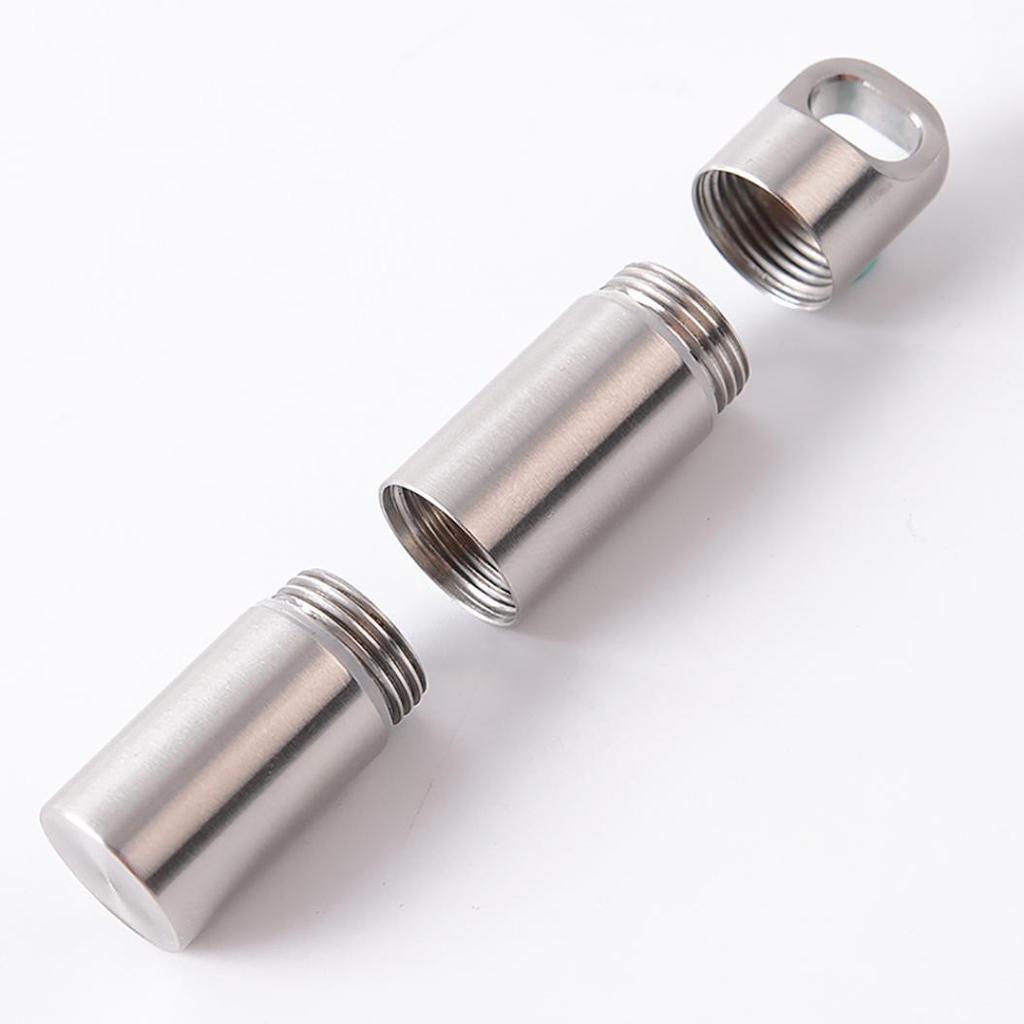 Waterproof Pill Capsule Case Box Bottle Container Outdoor Travel EDC Emergency